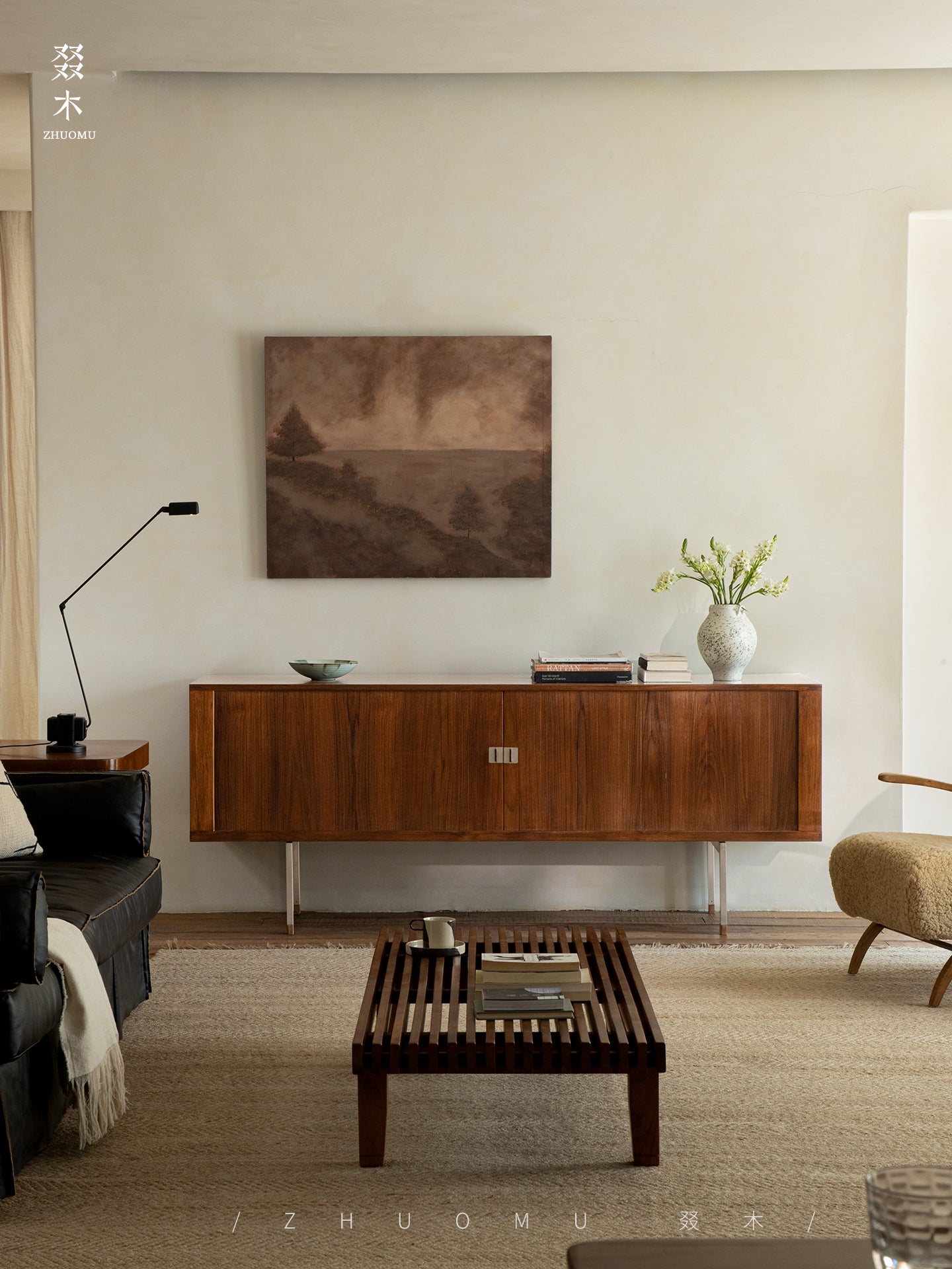 tambour sideboard, teak media console, mid century teak cabinet, teak sideboard, roll door cabinet, danish modern furniture, handcrafted wood furniture, teak buffet cabinet, piexl sculpt studio