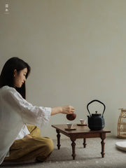 haru tea table, solid wood low table, japanese wabi sabi furniture, handcrafted tea table, minimalist wooden table, zen furniture, piexlculpt studio, meditation table, rustic teak low table, japanese style tea furniture