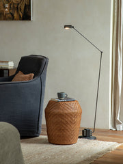 rattan side table, round rattan table, rattan stool, handwoven rattan furniture, bamboo accent table, natural rattan decor, boho rattan furniture, artisan rattan table, southeast asian furniture, japanese wabi-sabi decor