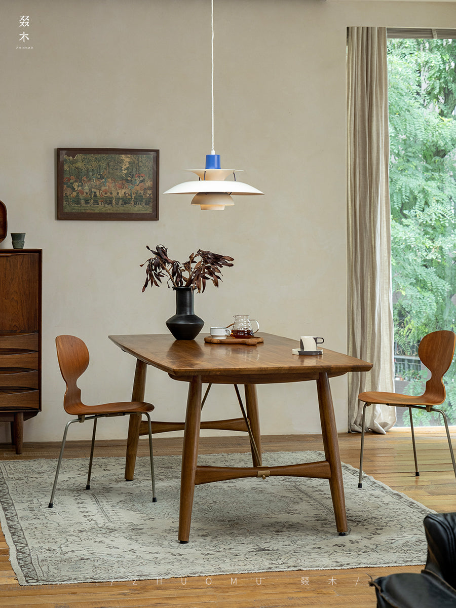 asa dining table, solid teak table, wabi sabi furniture, japanese minimalist dining table, handcrafted wood table, scandinavian furniture, piexlculpt studio, modern teak table, zen interior furniture, long wood dining table