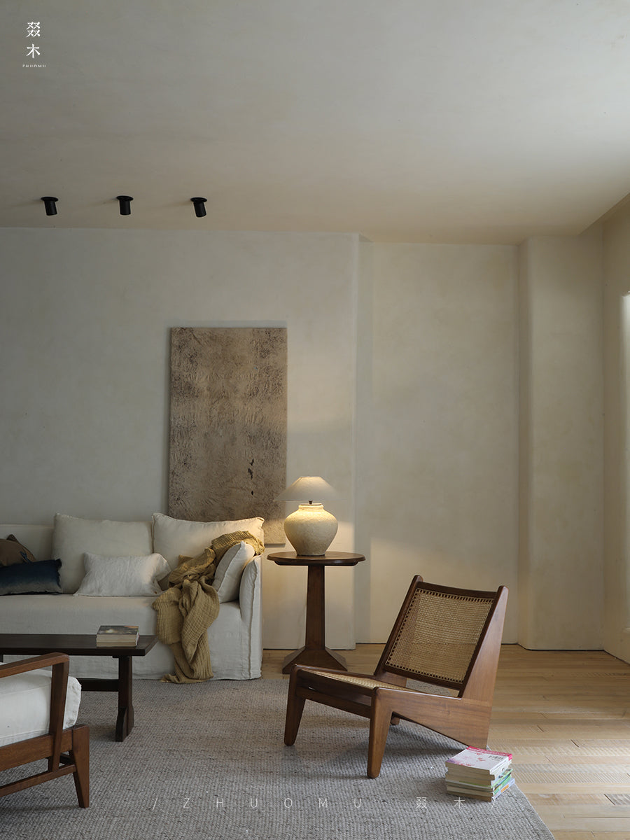 Chandigarh chair, rattan wood furniture, modernist wooden furniture, handwoven armchair, solid wood dining chair, minimalist home decor, mid-century design