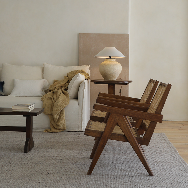 Chandigarh chair, rattan wood furniture, modernist wooden furniture, handwoven armchair, solid wood dining chair, minimalist home decor, mid-century design