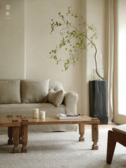 sora coffee table, reclaimed wood furniture, square coffee table, wabi sabi wood table, japanese minimalist decor, rustic low table, handcrafted wooden table, piexlculpt studio, zen furniture, natural oak finish