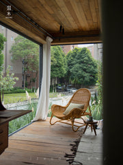 rattan lounge chair, rattan recliner, handwoven chair, natural rattan furniture, designer rattan chair, handmade lounge chair, bohemian home decor