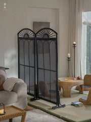 rattan screen, rattan room divider, handwoven privacy screen, vintage rattan furniture, folding rattan partition, natural rattan decor, handcrafted room divider, boho rattan screen, japanese wabi-sabi decor