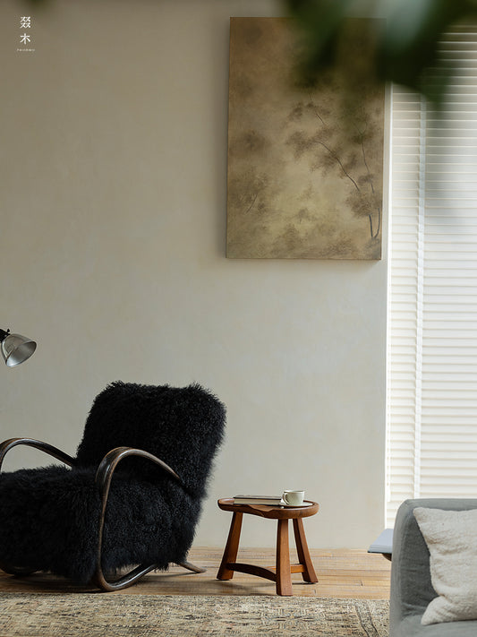 tamu stool, handcarved wooden stool, wabi sabi furniture, minimalist stool, japanese furniture, sculptural wood stool, handmade wooden furniture, accent stool, piexlculpt studio, modern rustic decor