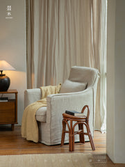 rattan stool, handwoven rattan stool, rattan carry stool, natural rattan furniture, portable stool, entryway stool, handcrafted seat, bohemian home decor