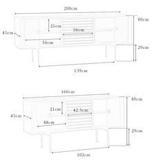 tambour sideboard, teak media console, mid century teak cabinet, teak sideboard, roll door cabinet, danish modern furniture, handcrafted wood furniture, teak buffet cabinet, piexl sculpt studio