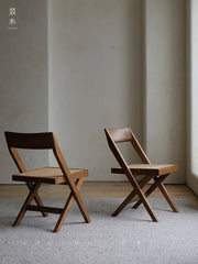 Chandigarh chair, rattan wood furniture, modernist wooden furniture, handwoven armchair, solid wood dining chair, minimalist home decor, mid-century design