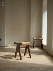 Chandigarh chair, rattan wood furniture, modernist wooden furniture, handwoven armchair, solid wood dining chair, minimalist home decor, mid-century design