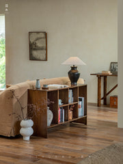 chandigarh furniture, mid century open shelf, teak storage cabinet, le corbusier furniture, handcrafted wood shelf, architectural furniture, teak bookshelf, minimalist solid wood furniture, modular teak unit