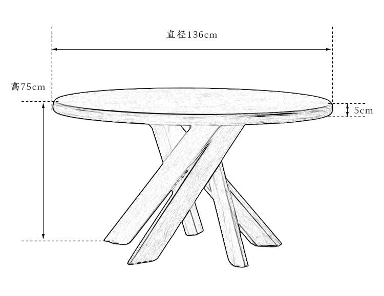 nami dining table, round teak table, solid wood table, wabi sabi furniture, japanese minimalist dining table, handcrafted round table, piexlculpt studio, zen furniture, french vintage design, teak dining table