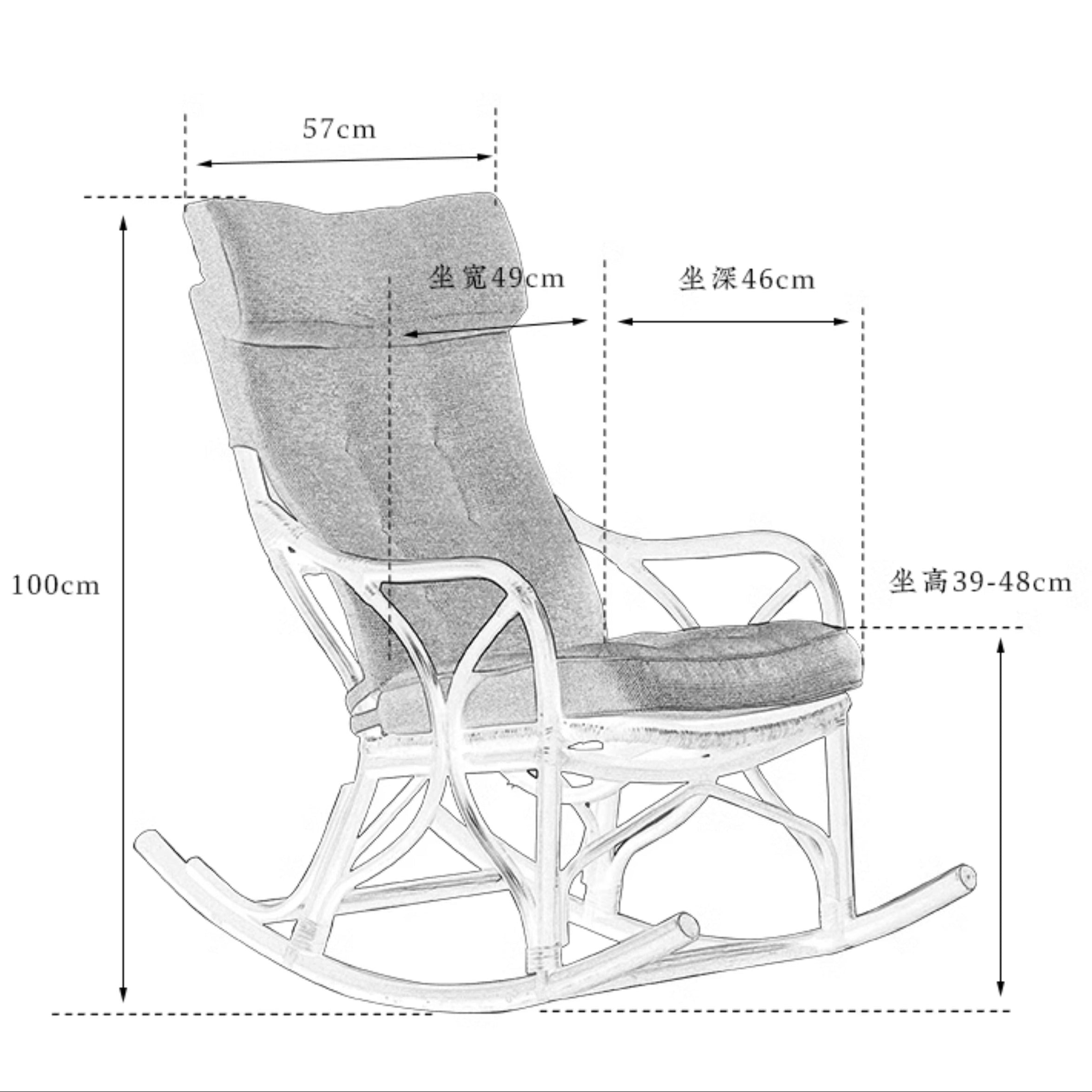 rattan rocking chair, rattan recliner, handwoven rattan furniture, natural rattan chair, bohemian interior, artisan rocking chair, lounge rattan seat, handcrafted rattan rocker