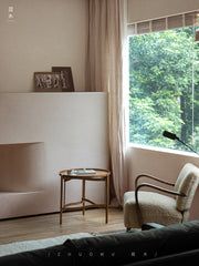 hans tray table, solid wood side table, detachable tea table, nordic style table, handcrafted furniture, piexlculpt studio, minimalist wooden furniture, organic design furniture, solid wood round table