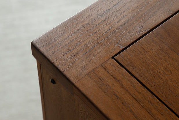 teak glass sideboard, sliding door cabinet, solid wood TV console, handcrafted teak furniture, minimalist teak buffet, artisan wood furniture, wabi-sabi furniture, boho teak cabinet, japanese scandi teak furniture