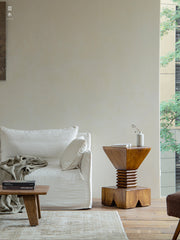 kuro sculpture table, charred wood pedestal, wabi sabi furniture, japanese minimalist decor, handcrafted wood art stand, zen display table, piexlculpt studio, black solid wood table, carbonized wood furniture