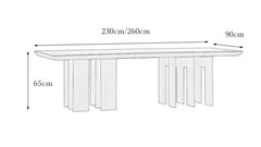 tsuba long table, solid wood conference table, japanese tea table, multi leg table, wabi sabi furniture, piexlculpt studio, handcrafted wood desk, sculptural furniture, minimalist oak table, zen design furniture