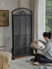 rattan screen, rattan room divider, handwoven privacy screen, vintage rattan furniture, folding rattan partition, natural rattan decor, handcrafted room divider, boho rattan screen, japanese wabi-sabi decor