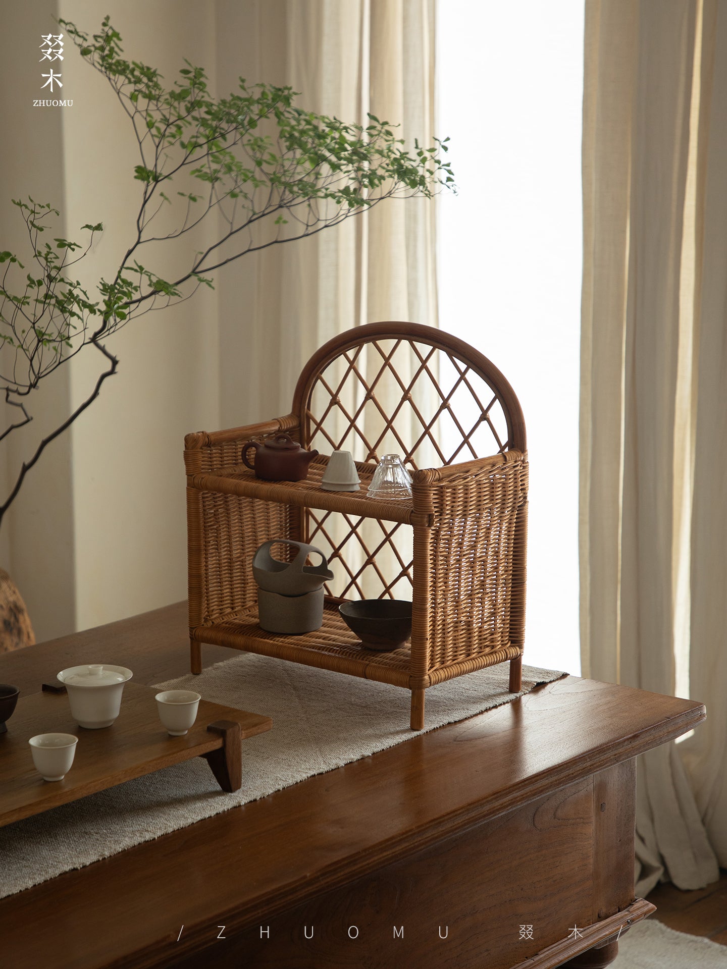 rattan shelf, rattan storage rack, handwoven rattan organizer, bamboo shelf, natural rattan furniture, double layer rack, vintage rattan decor, handcrafted rattan shelf, boho home organizer, artisan rattan storage