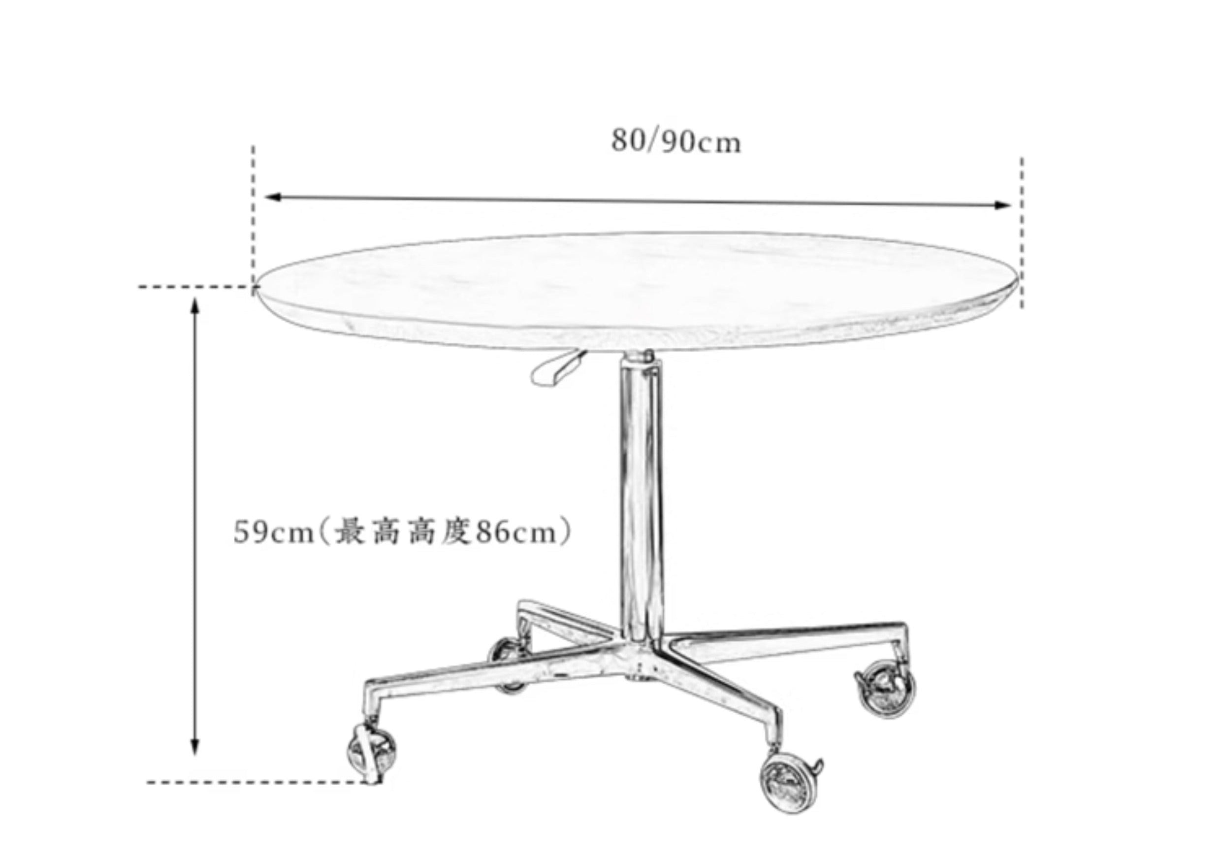 riku round table, adjustable wood table, solid wood modern furniture, japanese minimalist table, wabi sabi table, handcrafted table, piexlculpt studio, modern zen furniture, height adjustable table, multifunctional round desk