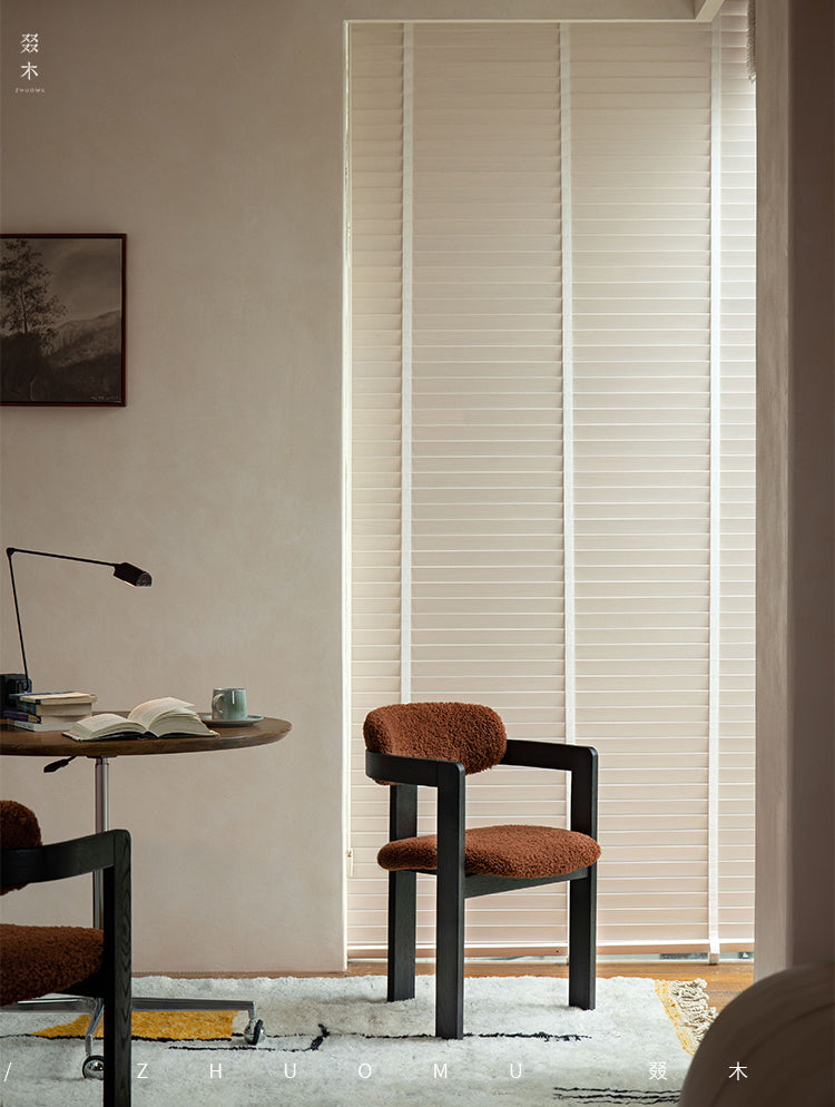 marais dining chair, boucle dining chair, french vintage furniture, mid century dining chair, solid wood chair, upholstered chair, wabi sabi furniture, piexlculpt studio, cozy minimalist furniture, modern farmhouse chair