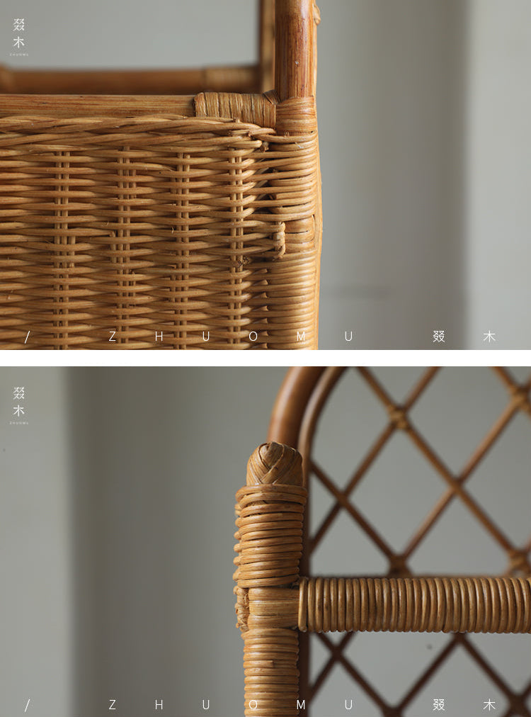 rattan shelf, rattan storage rack, handwoven rattan organizer, bamboo shelf, natural rattan furniture, double layer rack, vintage rattan decor, handcrafted rattan shelf, boho home organizer, artisan rattan storage