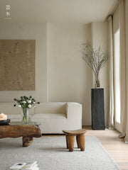 senufo stool, milk stool, african wooden stool, handcarved solid wood stool, wabi sabi furniture, minimalist wood decor, handcrafted accent stool, tribal design furniture, piexlculpt studio, small wood bench