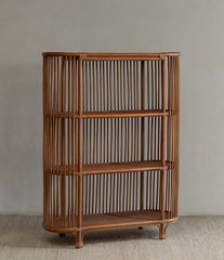 rattan furniture, handwoven rattan shelf, southeast asian furniture, wabi sabi rattan, cane bookshelf, tropical minimalist decor, handcrafted bamboo shelf, natural woven furniture, sustainable home decor, piexlculpt studio