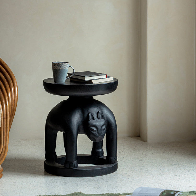 Senufo stool, African wood carving, tribal furniture, hand carved stool, wooden sculpture table, primitive design furniture, solid wood accent stool, piexlculpt