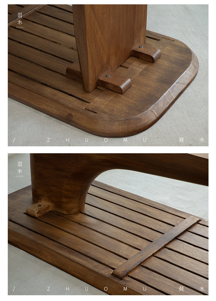 koi table, sculptural wood table, solid wood tea table, organic furniture, handcrafted furniture, piexlculpt studio, wabi sabi furniture, japanese design table, long wooden desk, art furniture