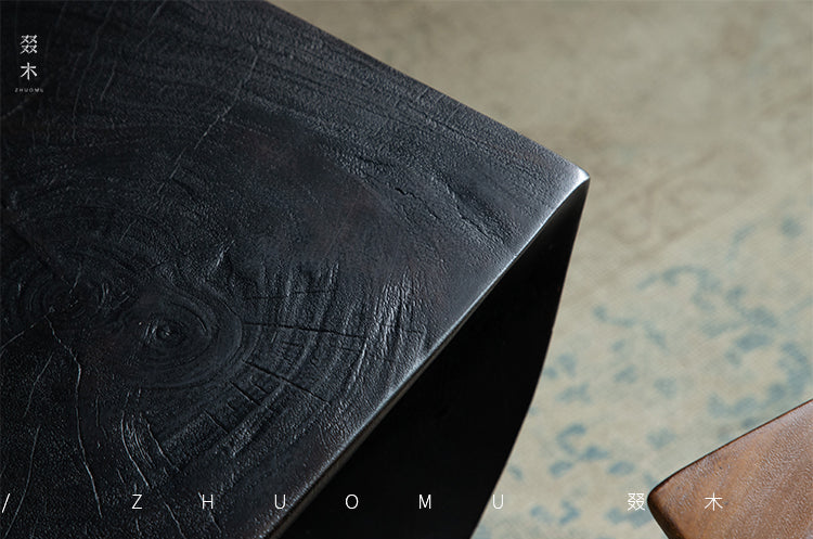 wood pedestal table, solid wood plant stand, sculptural wood side table, twist wooden table, handmade wood decor, rustic accent furniture, modern wood pedestal, artisan carved furniture, natural wood display stand