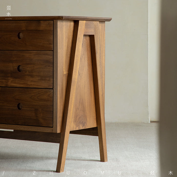 teak sideboard, sliding door buffet, solid wood cabinet, handcrafted teak furniture, minimalist dining storage, artisan wood furniture, wabi-sabi furniture, modern teak buffet, handmade solid wood sideboard