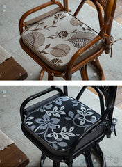 rattan swivel chair, handwoven rattan armchair, rotating rattan chair, vintage rattan seat, bamboo swivel chair, natural rattan furniture, handcrafted rattan lounge chair, tea room chair, dining rattan chair