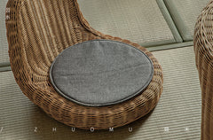 rattan tea set, rattan table and chairs, handwoven rattan furniture, round rattan table, bamboo tea table set, natural rattan decor, japanese tatami furniture, boho rattan furniture, artisan rattan set