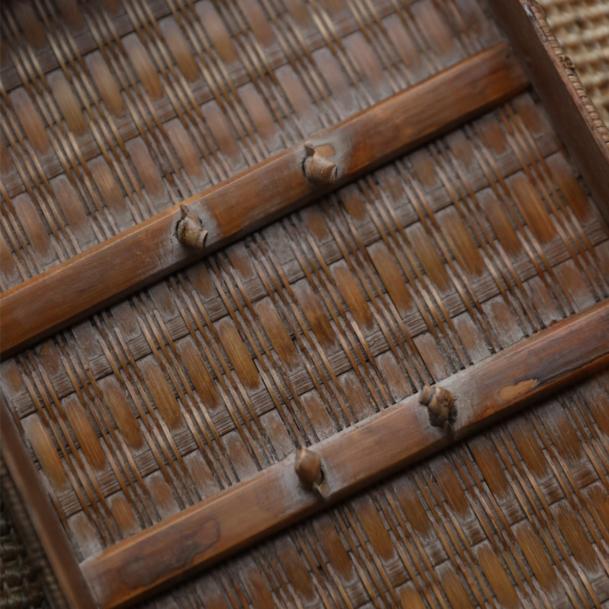 bamboo tea chest, portable tea box, outdoor tea storage, handwoven bamboo case, tea accessory organizer, bamboo picnic chest, oriental tea set box, handcrafted bamboo chest, Piexlculpt tea storage