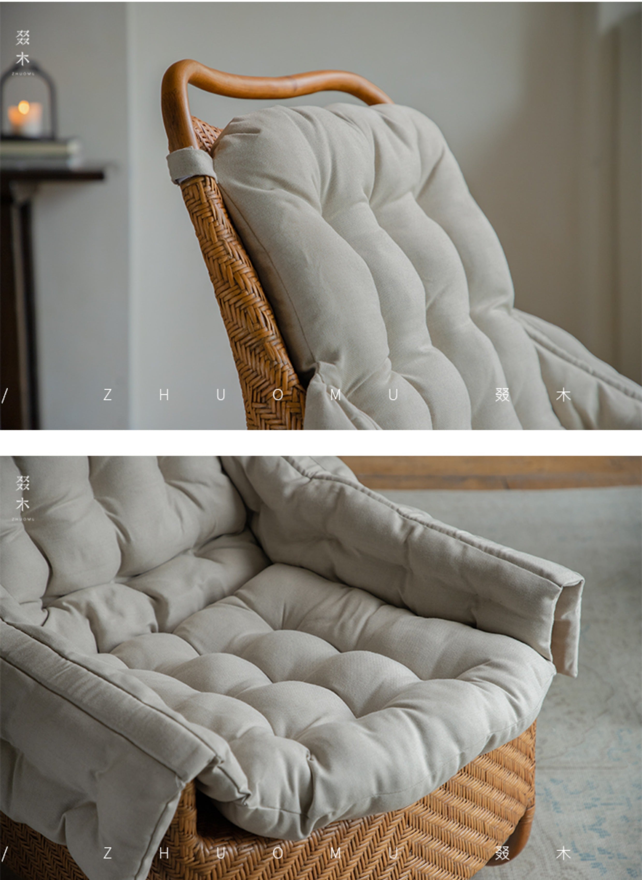 rattan lounge chair, rattan armchair, handwoven rattan furniture, natural rattan chair, relaxing chair, bohemian interior design, handcrafted rattan seating