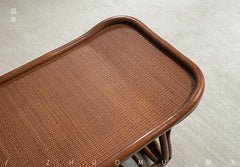 rattan daybed, rattan bench, handwoven rattan furniture, bamboo bench, natural rattan decor, rattan bedroom furniture, artisan rattan furniture, boho rattan bench, handcrafted rattan seating