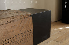 brutalist furniture, industrial wood console, low tv cabinet, japanese minimalist furniture, handcrafted media unit, reclaimed wood furniture, solid teak console, wabi sabi tv stand, modern industrial furniture