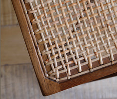 Chandigarh chair, rattan wood furniture, modernist wooden furniture, handwoven armchair, solid wood dining chair, minimalist home decor, mid-century design