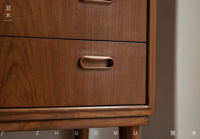 teak dresser, seven drawer chest, mid century furniture, solid teak cabinet, teak chest of drawers, danish modern storage, teak tall dresser, handcrafted wood furniture, piexl sculpt studio