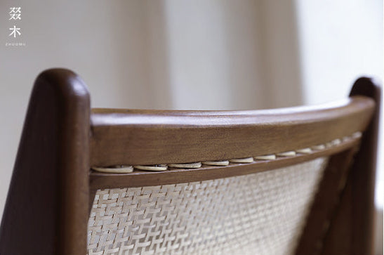 Chandigarh chair, rattan wood furniture, modernist wooden furniture, handwoven armchair, solid wood dining chair, minimalist home decor, mid-century design