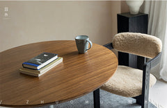 riku round table, adjustable wood table, solid wood modern furniture, japanese minimalist table, wabi sabi table, handcrafted table, piexlculpt studio, modern zen furniture, height adjustable table, multifunctional round desk