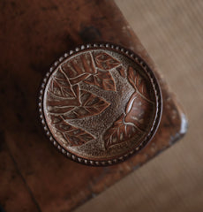 bamboo tea caddy, carved bamboo tea canister, leaf pattern tea jar, airtight tea storage, handcrafted tea container, wood engraving art, Piexlculpt Studio, artisan bamboo crafts, japanese tea box, loose leaf storage jar