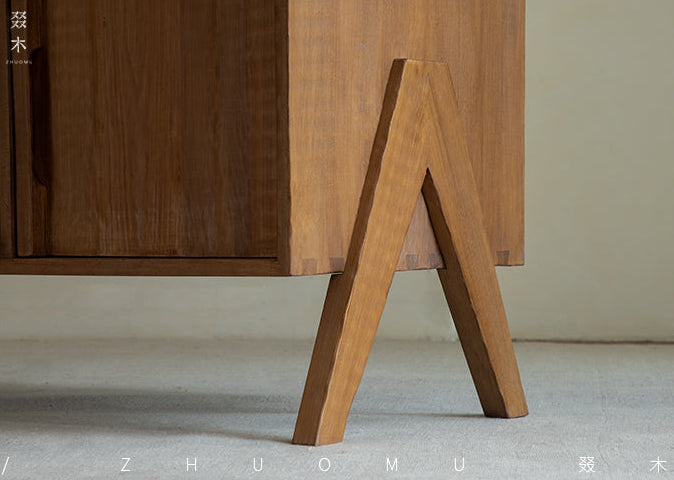 reclaimed wood sideboard, wabi sabi cabinet, japanese wood furniture, handcrafted sideboard, minimalist buffet cabinet, solid wood credenza, sustainable teak furniture, mid century storage, piexlculpt furniture