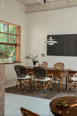 rattan armchair, banana fiber chair, rattan dining chair, handwoven rattan furniture, french café chair, natural rattan seat, bohemian dining furniture, tropical rattan armchair