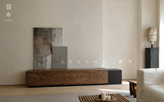 brutalist furniture, industrial wood console, low tv cabinet, japanese minimalist furniture, handcrafted media unit, reclaimed wood furniture, solid teak console, wabi sabi tv stand, modern industrial furniture