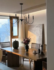 tada dining table, solid wood rectangular table, japanese minimalist furniture, wabi sabi table, handcrafted wood table, piexlculpt studio, zen furniture, wooden dining table, natural wood desk, modern wabi sabi decor