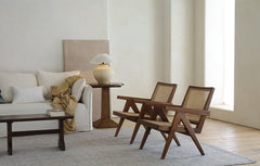 Chandigarh chair, rattan wood furniture, modernist wooden furniture, handwoven armchair, solid wood dining chair, minimalist home decor, mid-century design