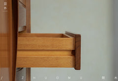 mid century tall cabinet, teak storage cabinet, danish modern furniture, solid teak credenza, handcrafted wood furniture, mcm storage unit, vertical teak cabinet, minimalist wood cabinet, solid wood furniture