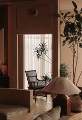 rattan lounge chair, rattan armchair, natural rattan chair, handwoven rattan furniture, tropical lounge chair, wabi-sabi furniture, bohemian furniture, relaxation chair, artisan rattan